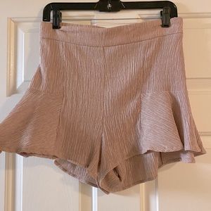 Rose colored flowy shorts